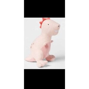 14"‎ Pink Tweed Dinosaur TARGET - PILLOWFORT Decor Pillow Plush